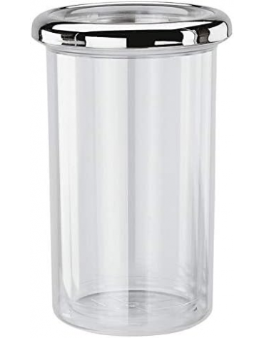 Glacette termica portabottiglia in polistirene trasparente - diametro cm 10 - altezza cm 22