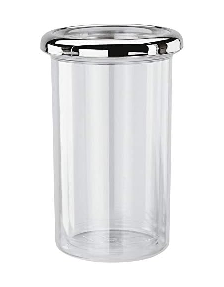 Glacette termica portabottiglia in polistirene trasparente - diametro cm 10 - altezza cm 22