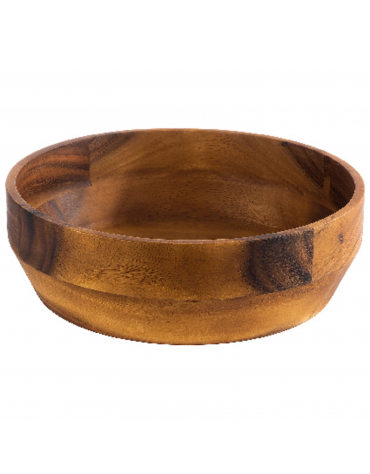 Ciotola coppa cereali in legno di acacia - capacità Lt. 3 - diametro cm 27 - altezza cm 8,5