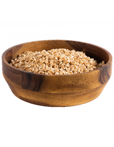 Ciotola coppa cereali in legno di acacia - capacità Lt. 3 - diametro cm 27 - altezza cm 8,5