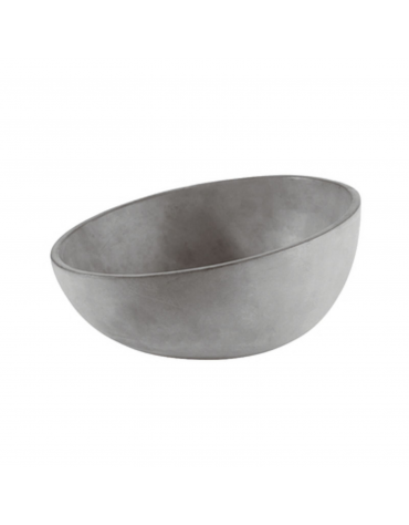 Ciotola insalatiera in cemento - capacità Lt. 1,1 - diametro cm 22 - altezza cm 10,5