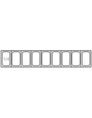 Vetrina frigorifera refrigerata statica per pizzeria in acciaio inox 304 con vetri - capacità 9 x GN1/4 - cm 180x33,5x23/43,5h