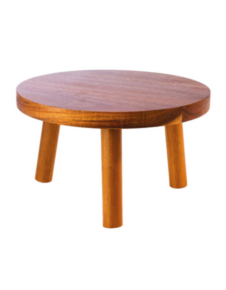 Alzata supporto per ciotole in legno - diametro cm 35 - altezza cm 15