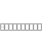 Vetrina frigorifera refrigerata statica per pizzeria in acciaio inox 304 con vetri - capacità 10 x GN1/4 - cm 200x33,5x23/43,5h