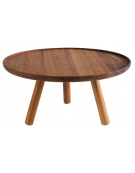 Alzata supporto buffet in legno di acacia - diametro cm 30,5 - altezza cm 15