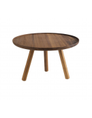 Alzata supporto buffet in legno di acacia - diametro cm 30,5 - altezza cm 20