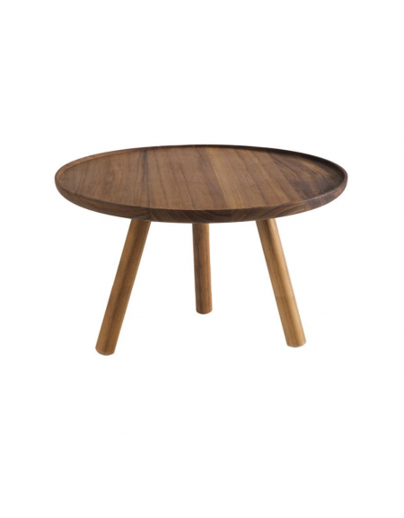 Alzata supporto buffet in legno di acacia - diametro cm 30,5 - altezza cm 20