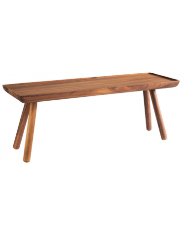 Alzata supporto buffet rettangolare in legno di acacia - cm 53x16,2x20h