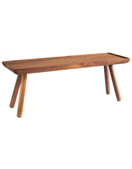 Alzata supporto buffet rettangolare in legno di acacia - cm 53x16,2x20h