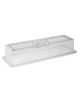 Coperchio in policarbonato trasparente per alzata buffet DN51285 - cm 53x16,2x10,5h