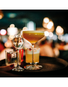 Vassoio rotondo in polipropilene antiscivolo - colore nero - diametro cm 35