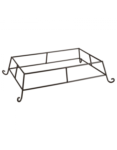 Supporto in filo nero di acciaio per cesti pane - cm 49,5x30x13,5h