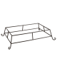 Supporto in filo nero di acciaio per cesti pane - cm 49,5x30x13,5h