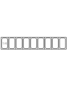 Vetrina frigorifera refrigerata statica per pizzeria in acciaio inox con vetri - capacità 9 x GN1/4 - cm 180x33,5x23/43,5h