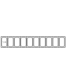 Vetrina frigorifera refrigerata statica per pizzeria in acciaio inox con vetri - capacità 10 x GN1/4 - cm 200x33,5x23/43,5h