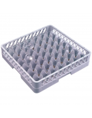Cestello per lavaggio bicchieri in polipropilene - 49 scomparti cm 6,2x6,2x8,8h cad. - dimensioni tot. cm 50x50X10,3h