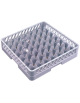 Cestello per lavaggio bicchieri in polipropilene - 49 scomparti cm 6,2x6,2x8,8h cad. - dimensioni tot. cm 50x50X10,3h