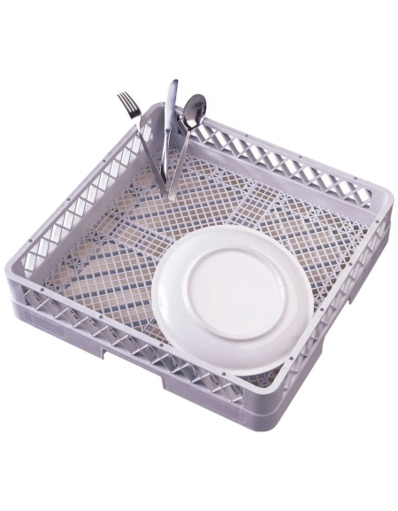 Cestello per lavaggio posate in polipropilene - cm 50x50x10,3h