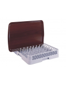 Cestello per lavaggio vassoi in polipropilene - capacità 9 vassoi oltre cm 46 - cm 50x50x10,3h