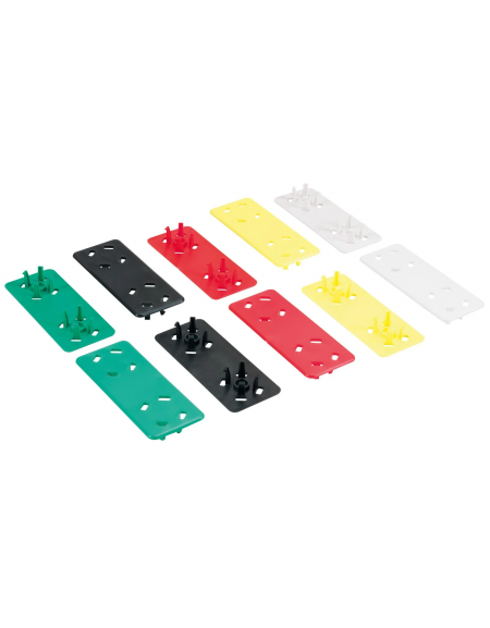 Set 10 etichette di identificazione per cestelli lavaggio stoviglie in polipropilene - cm 8x4