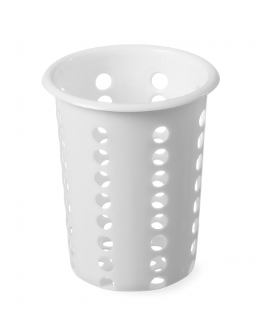 Cestello porta posate in polietilene  - diametro cm 9,5 - altezza cm 13,5