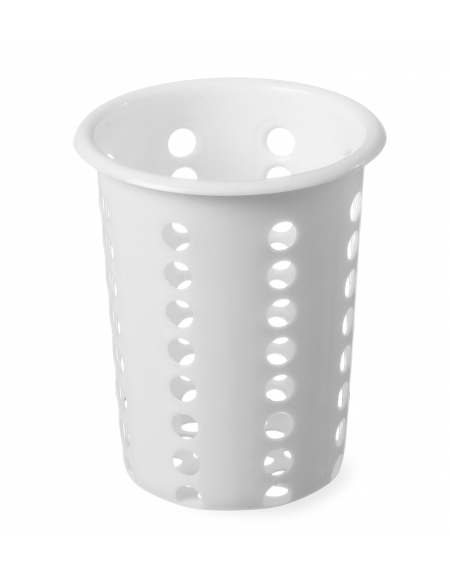 Cestello porta posate in polietilene  - diametro cm 9,5 - altezza cm 13,5