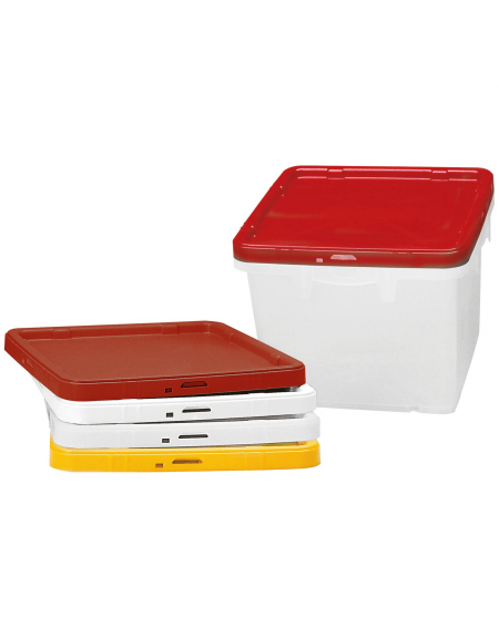 Coperchio in polipropilene per contenitore DN51358 - colore Rosso