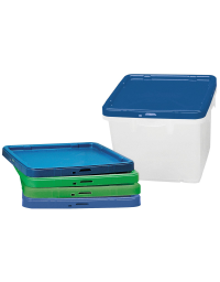 Coperchio in polipropilene per contenitore DN51358 - colore Blu