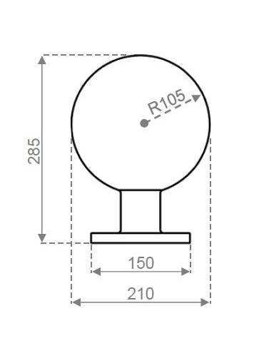 Dissuasore in i ghisa, colonna con base ottagonale e occhielli fissi, arricchita da fregi ornamentali - cm diam. 21,5x100h