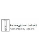 Dissuasore in i ghisa, colonna con base ottagonale e occhielli fissi, arricchita da fregi ornamentali - cm diam. 21,5x100h