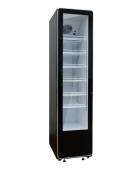 Vetrina bevande slim refrigerata statica con ventilazione assistita +2 / +12° C - Lt 313 - 4 ruote girevoli - mm 440x675x1880h