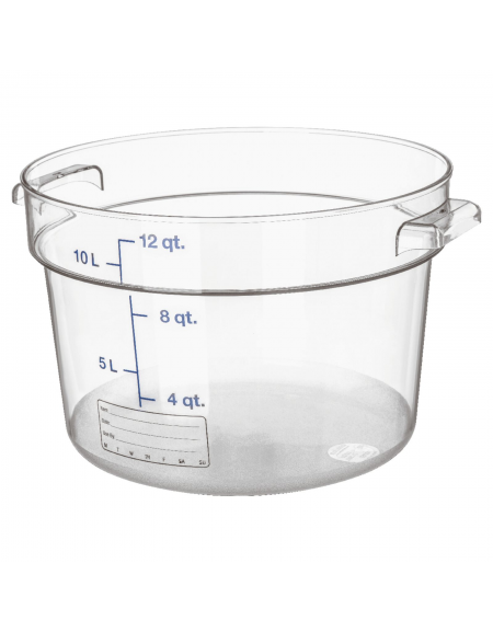 Contenitore rotondo per alimenti in policarbonato trasparente - capacità Lt. 11,4 - diametro cm 31 - altezza cm 20,5
