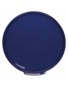 Coperchio ermetico rotondo per contenitori per alimenti in policarbonato - colore blu - diametro cm 31