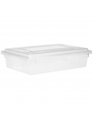 Contenitore rettangolare per alimenti in policarbonato trasparente - capacità Lt. 19 - cm 45,7x30x23h