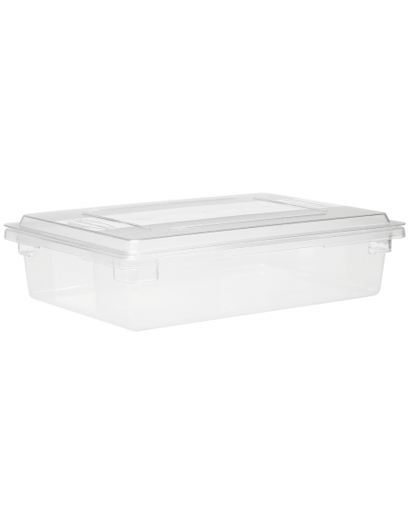 Contenitore rettangolare per alimenti in policarbonato trasparente - capacità Lt. 19 - cm 45,7x30x23h