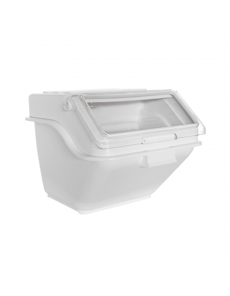 Tramoggia contenitore per alimenti in polipropilene - capacità Lt. 20 - cm 28x59,5x43h