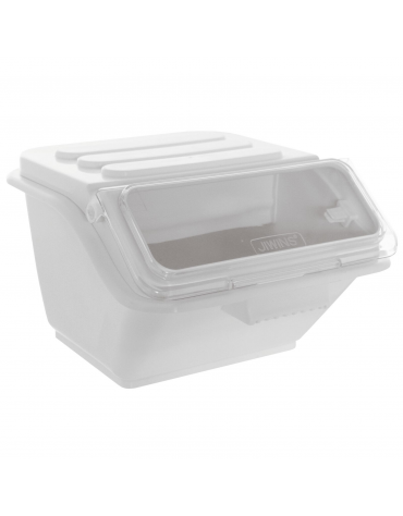 Tramoggia contenitore per alimenti in polipropilene - capacità Lt. 40 - cm 48x63x43h