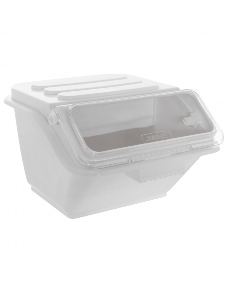 Tramoggia contenitore per alimenti in polipropilene - capacità Lt. 40 - cm 48x63x43h