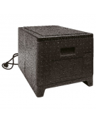 Contenitore isotermico in polipropilene con presa corrente - Lt. 49 - Temperatura -40/+120°C - cm 40,6x60,5x37,6h