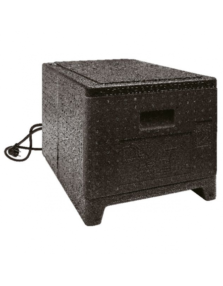 Contenitore isotermico in polipropilene con presa corrente - Lt. 49 - Temperatura -40/+120°C - cm 40,6x60,5x37,6h