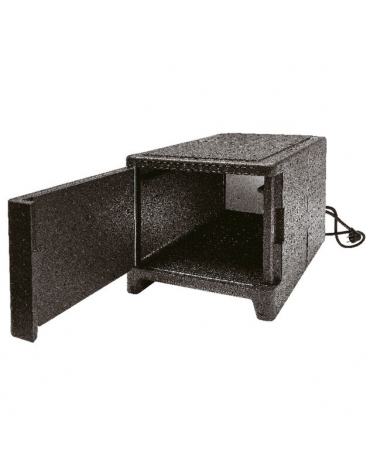 Contenitore isotermico in polipropilene con presa corrente - Lt. 49 - Temperatura -40/+120°C - cm 40,6x60,5x37,6h