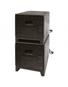 Contenitore isotermico in polipropilene con presa corrente - Lt. 49 - Temperatura -40/+120°C - cm 40,6x60,5x37,6h