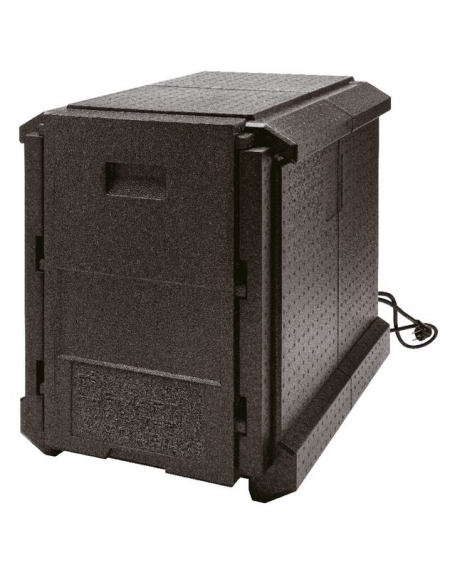 Contenitore isotermico in polipropilene con presa corrente - Lt. 83 - Temperatura -40/+120°C - cm 50x65x61h