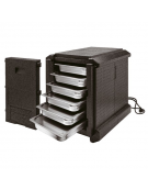 Contenitore isotermico in polipropilene con presa corrente - Lt. 83 - Temperatura -40/+120°C - cm 50x65x61h