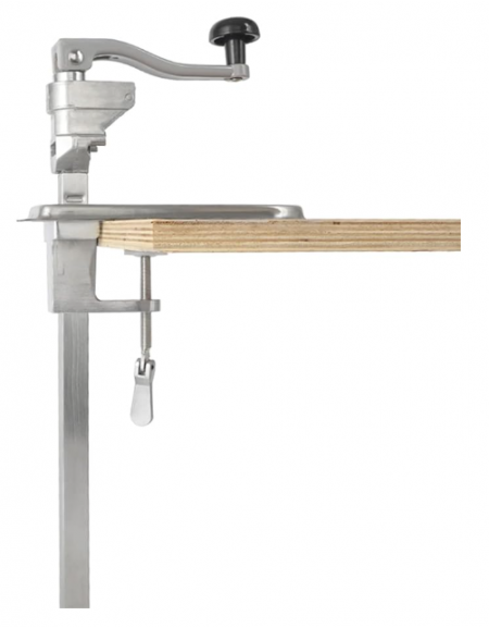 Apriscatole professionale da banco - materiale SS201/lega di alluminio - Altezza max scatola cm 40