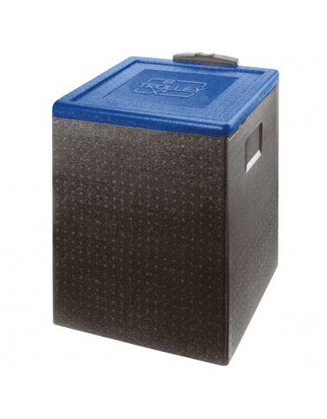 Trolley contenitore isotermico in polipropilene - Capacità Lt. 60 - cm 42x42x60h