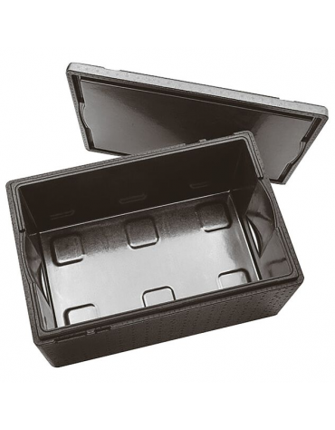 Contenitore isotermico in polipropilene con interno cristallizzato e impermeabile - capacità Lt. 45,4 - cm 60x40x30h