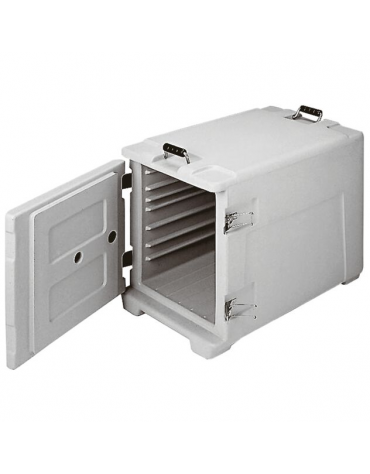 Contenitore isotermico GN 1/1 in polietilene con apertura frontale - capacità Lt. 63 - cm 44x64x48h