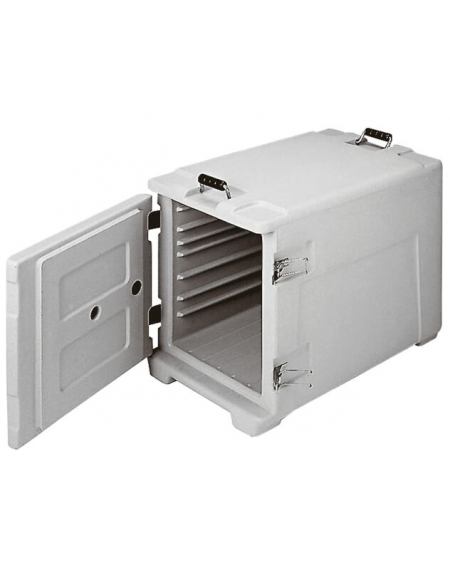 Contenitore isotermico GN 1/1 in polietilene con apertura frontale - capacità Lt. 63 - cm 44x64x48h