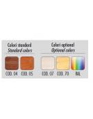 Cantinetta per vini statica in legno a 2 porte N° 116+116 Bottiglie vino da cl 75 - temperatura +6° +16° C / +6° +16° C - cm 127